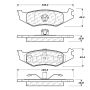 CENTRIC PARTS 105.05120 Posi Quiet Ceramic Brake Pads with Shims and Hardware