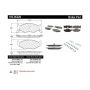CENTRIC PARTS 105.05220 Posi Quiet Ceramic Brake Pads with Shims and Hardware