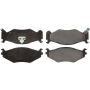 CENTRIC PARTS 105.05220 Posi Quiet Ceramic Brake Pads with Shims and Hardware