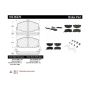 CENTRIC PARTS 105.05270 Posi Quiet Ceramic Brake Pads with Shims and Hardware