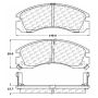 CENTRIC PARTS 105.05300 Posi Quiet Ceramic Brake Pads with Shims and Hardware
