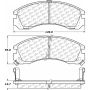 CENTRIC PARTS 105.05301 Posi Quiet Ceramic Brake Pads with Shims and Hardware