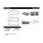CENTRIC PARTS 105.05320 Posi Quiet Ceramic Brake Pads with Shims and Hardware