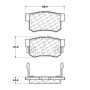 CENTRIC PARTS 105.05360 Posi Quiet Ceramic Brake Pads with Shims and Hardware