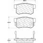 CENTRIC PARTS 105.05361 Posi Quiet Ceramic Brake Pads with Shims and Hardware