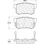CENTRIC PARTS 105.05371 Posi Quiet Ceramic Brake Pads with Shims and Hardware