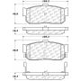 CENTRIC PARTS 105.05400 Posi Quiet Ceramic Brake Pads with Shims and Hardware