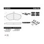 CENTRIC PARTS 105.05510 Posi Quiet Ceramic Brake Pads with Shims and Hardware