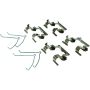 CENTRIC PARTS 105.05520 Posi Quiet Ceramic Brake Pads with Shims and Hardware