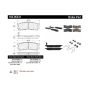 CENTRIC PARTS 105.05531 Posi Quiet Ceramic Brake Pads with Shims and Hardware