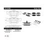 CENTRIC PARTS 105.05580 Posi Quiet Ceramic Brake Pads with Shims and Hardware