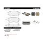 CENTRIC PARTS 105.05620 Posi Quiet Ceramic Brake Pads with Shims and Hardware
