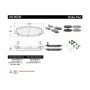 CENTRIC PARTS 105.05720 Posi Quiet Ceramic Brake Pads with Shims and Hardware