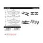 CENTRIC PARTS 105.05760 Posi Quiet Ceramic Brake Pads with Shims and Hardware