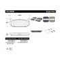 CENTRIC PARTS 105.05840 Posi Quiet Ceramic Brake Pads with Shims and Hardware