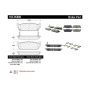 CENTRIC PARTS 105.05880 Posi Quiet Ceramic Brake Pads with Shims and Hardware