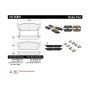 CENTRIC PARTS 105.05881 Posi Quiet Ceramic Brake Pads with Shims and Hardware