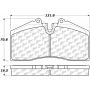 CENTRIC PARTS 105.06090 Posi Quiet Ceramic Brake Pads with Shims