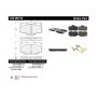 CENTRIC PARTS 105.06110 Posi Quiet Ceramic Brake Pads with Shims and Hardware