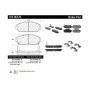 CENTRIC PARTS 105.06170 Posi Quiet Ceramic Brake Pads with Shims and Hardware