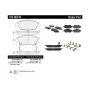 CENTRIC PARTS 105.06210 Posi Quiet Ceramic Brake Pads with Shims and Hardware