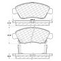 CENTRIC PARTS 105.06211 Posi Quiet Ceramic Brake Pads with Shims and Hardware