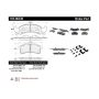 CENTRIC PARTS 105.06230 Posi Quiet Ceramic Brake Pads with Shims and Hardware