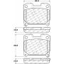 CENTRIC PARTS 105.06300 Posi Quiet Ceramic Brake Pads with Shims