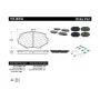 CENTRIC PARTS 105.06350 Posi Quiet Ceramic Brake Pads with Shims and Hardware