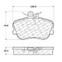 CENTRIC PARTS 105.06450 Posi Quiet Ceramic Brake Pads with Shims and Hardware