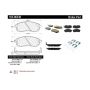 CENTRIC PARTS 105.06530 Posi Quiet Ceramic Brake Pads with Shims and Hardware