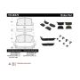 CENTRIC PARTS 105.06570 Posi Quiet Ceramic Brake Pads with Shims and Hardware