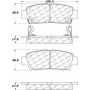 CENTRIC PARTS 105.06720 Posi Quiet Ceramic Brake Pads with Shims and Hardware