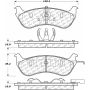 CENTRIC PARTS 105.06740 Posi Quiet Ceramic Brake Pads with Shims and Hardware