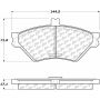 CENTRIC PARTS 105.06780 Posi Quiet Ceramic Brake Pads with Shims and Hardware