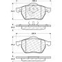 CENTRIC PARTS 105.06870 Posi Quiet Ceramic Brake Pads with Shims and Hardware