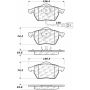 CENTRIC PARTS 105.06871 Posi Quiet Ceramic Brake Pads with Shims and Hardware