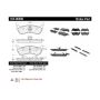 CENTRIC PARTS 105.06900 Posi Quiet Ceramic Brake Pads with Shims and Hardware