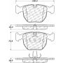 CENTRIC PARTS 105.06911 Posi Quiet Ceramic Brake Pads with Shims and Hardware