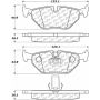 CENTRIC PARTS 105.06921 Posi Quiet Ceramic Brake Pads with Shims and Hardware