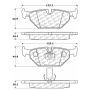 CENTRIC PARTS 105.06922 Posi Quiet Ceramic Brake Pads with Shims and Hardware