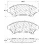 CENTRIC PARTS 105.06990 Posi Quiet Ceramic Brake Pads with Shims and Hardware