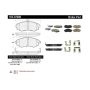 CENTRIC PARTS 105.07000 Posi Quiet Ceramic Brake Pads with Shims and Hardware
