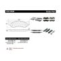 CENTRIC PARTS 105.07020 Posi Quiet Ceramic Brake Pads with Shims and Hardware