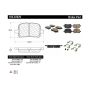 CENTRIC PARTS 105.07070 Posi Quiet Ceramic Brake Pads with Shims and Hardware