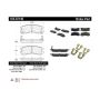 CENTRIC PARTS 105.07140 Posi Quiet Ceramic Brake Pads with Shims and Hardware