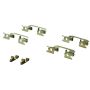CENTRIC PARTS 105.07220 Posi Quiet Ceramic Brake Pads with Shims and Hardware