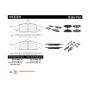 CENTRIC PARTS 105.07270 Posi Quiet Ceramic Brake Pads with Shims and Hardware