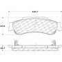 CENTRIC PARTS 105.07290 Posi Quiet Ceramic Brake Pads with Shims and Hardware