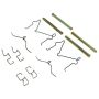 CENTRIC PARTS 105.07330 Posi Quiet Ceramic Brake Pads with Shims and Hardware
